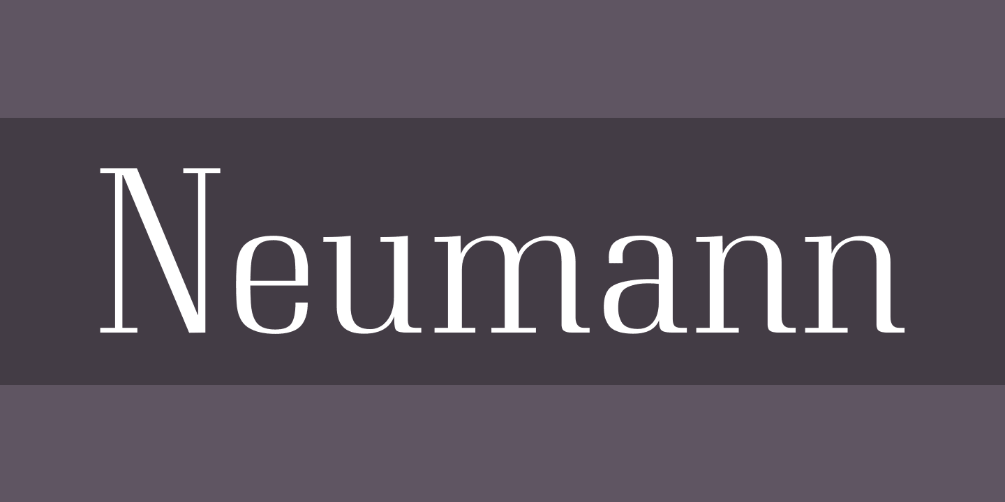 Przykład czcionki Neumann